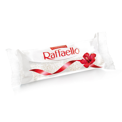 Купить КОНФЕТЫ RAFFAELLO С ЦЕЛЬНЫМ МИНДАЛЬНЫМ ОРЕХОМ В КОКОСОВОЙ ОБСЫПКЕ 40 Г.. доставка продуктов Тюмень . доставка продуктов в Тюмени . доставка фру