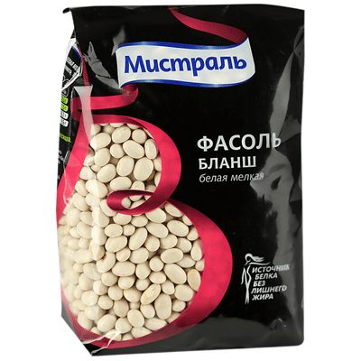Купить ФАСОЛЬ МИСТРАЛЬ БЕЛАЯ 450 Г. с доставкой на дом . Доставка продуктов Тюмень , доставка продуктов в Тюмени , dostavka-produktov-tyumen , dostavk