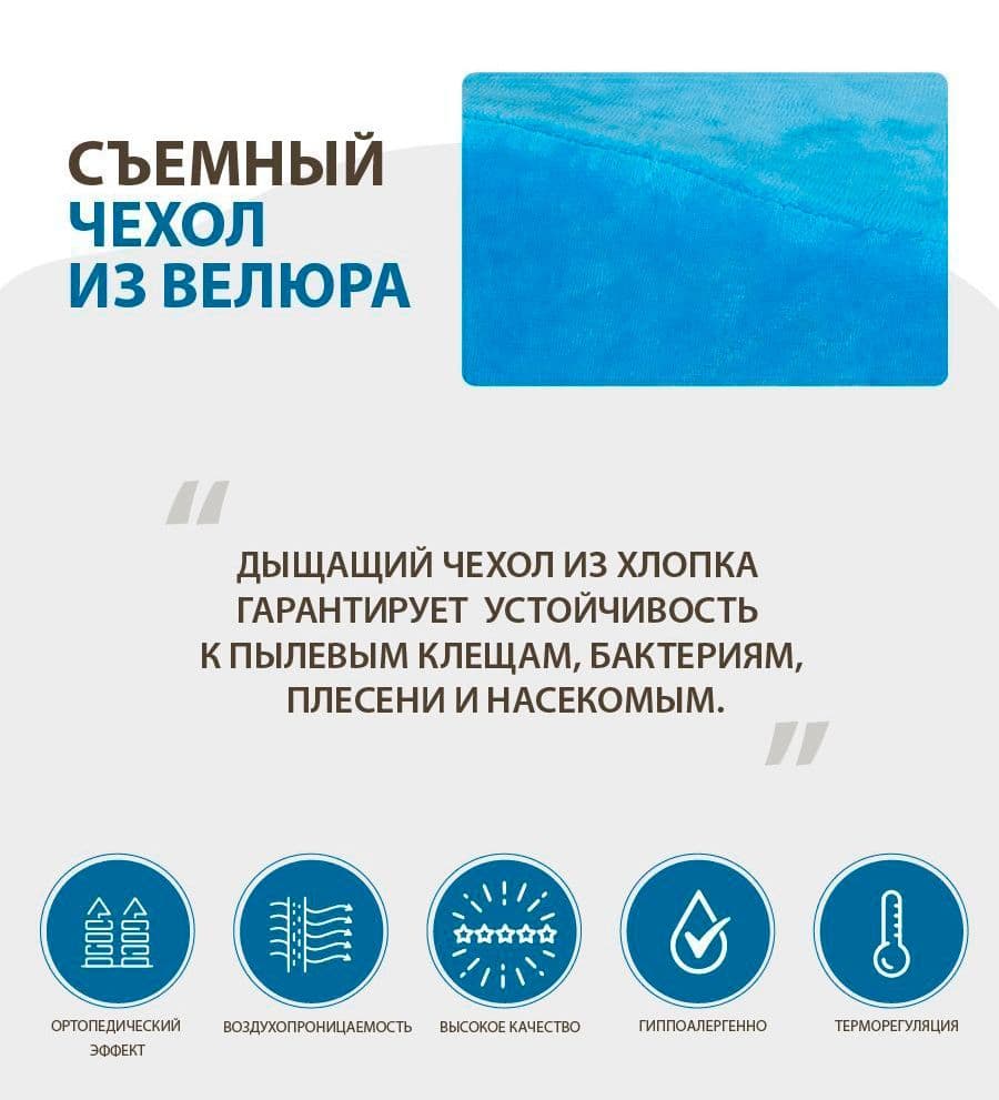 Купить Ортопедическая подушка “Ультрамарин-Классика"