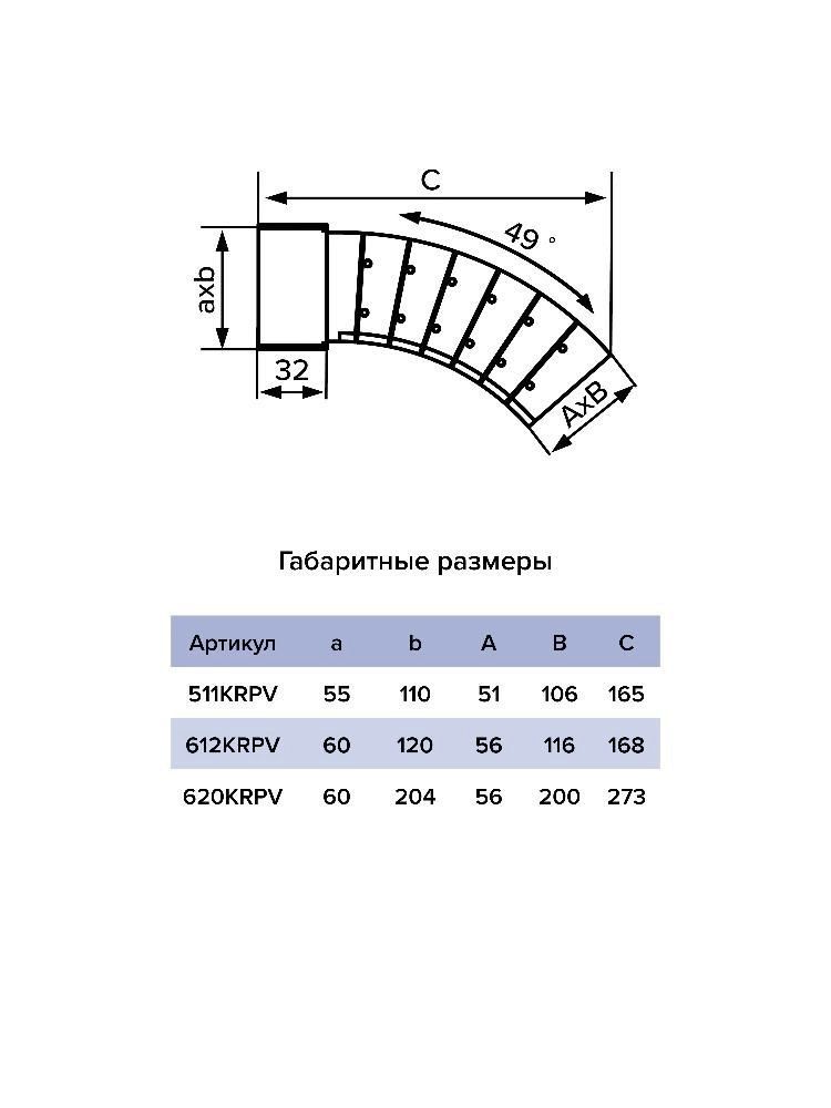Купить Колено KRPV 60х204 пластик ERA