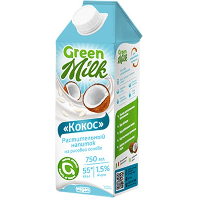 Купить НАПИТОК НА РИСОВОЙ ОСНОВЕ GREEN MILK КОКОС 0,75 Л. доставка продуктов тюмень . доставка продуктов в тюмени . доставка фруктов тюмень . доставка