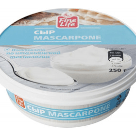 Купить СЫР FINE LIFE МАСКАРПОНЕ 80% 250 Г. с доставкой на дом . Доставка продуктов Тюмень , доставка продуктов в Тюмени , dostavka-produktov-tyumen , 