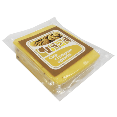 Купить СЫР ПОЛУТВЕРДЫЙ CHEESE LOVERS С ГРЕЦКИМ ОРЕХОМ 220 Г . с доставкой на дом . Доставка продуктов Тюмень , доставка продуктов в Тюмени , dostavka-
