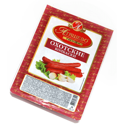 Купить КОЛБАСКИ ОХОТНИЧЬИ АТЯШЕВО ПОЛУКОПЧЕНЫЕ 500 Г. доставка продуктов тюмень . доставка продуктов в тюмени . доставка фруктов тюмень . доставка фру