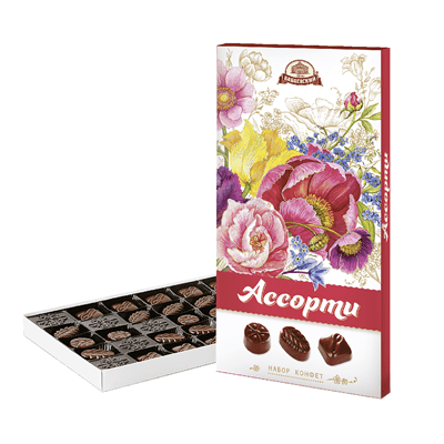 Купить БАБАЕВСКИЙ КОНФЕТЫ ИЗ ТЕМНОГО ШОКОЛАДА АССОРТИ 300 Г. Х 8 ШТ. доставка продуктов Тюмень . доставка продуктов в Тюмени . доставка фруктов Тюмень
